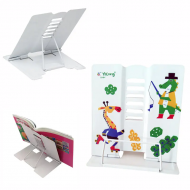 Сгъваема метална поставка за книги с крокодил