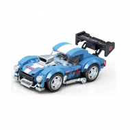 Конструктор - Спортна кола SEMBO Синя с бяло