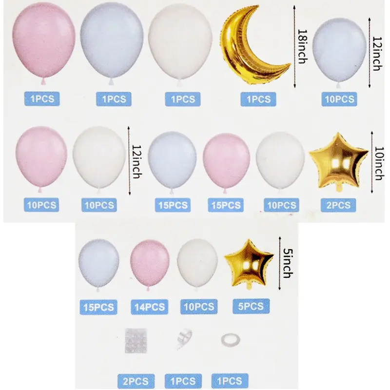 Комплект балони Boy or Girl за разкриване пола на бебето