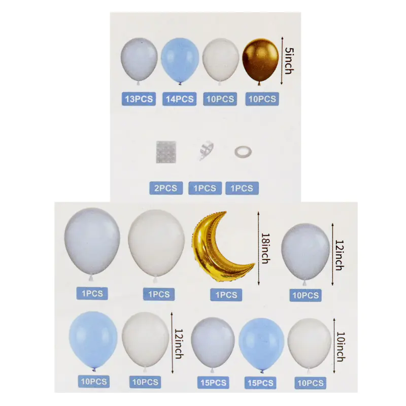 Комплект балони It's a boy за декорация на бебе момче