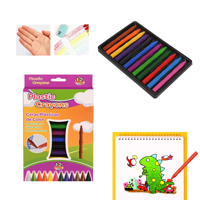 Восъчни пастели, 12 цвята