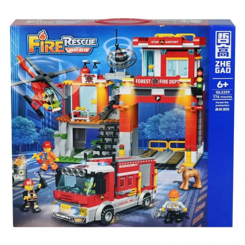 Конструктор - Пожарна станция с пожарна