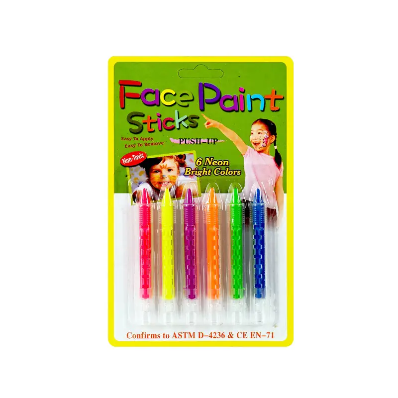 Пастели за лице и тяло - 6 неон цвята