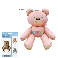 Балон Мече в розово