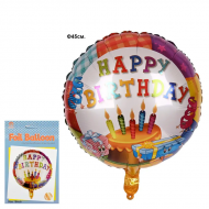 Балон Happy Birthday с торта