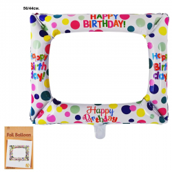 Балон Фоторамка Happy Birthday Балон Фоторамка Happy Birthday
