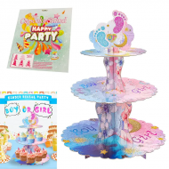 Стойка за сладкиши на три нива - Boy or Girl