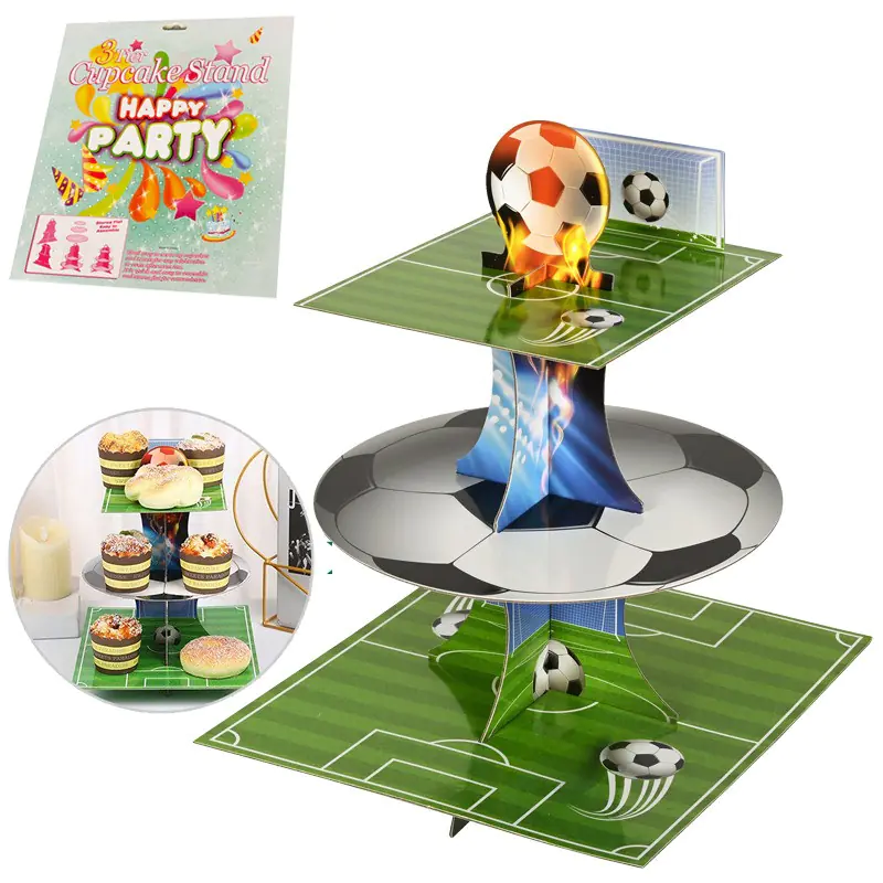 Стойка за сладкиши на три нива - Футбол