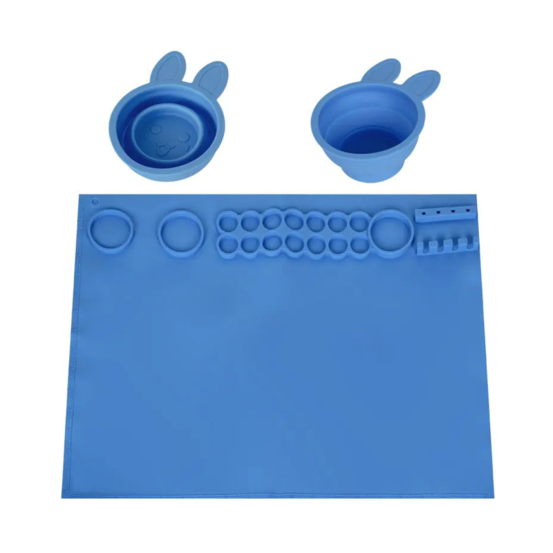 Силиконова подложка за рисуване в синьо