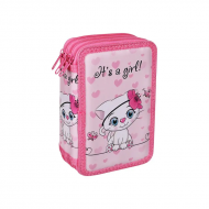 Несесер в розово с три прегради - Коте