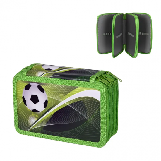 Несесер в зелено с три прегради - Футболна топка