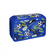 Несесер в синьо с три прегради - Футболна топка