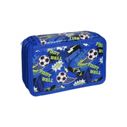 Несесер в синьо с три прегради - Футболна топка