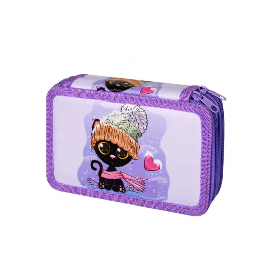 Несесер в лилаво с две прегради - Коте