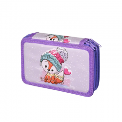 Несесер в лилаво с две прегради - Лисица
