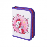 Несесер в лилаво с една преграда - Еднорог