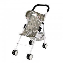 Лятна количка за кукли в сиво