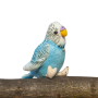 Плюшен Вълнист папагал със звук, син, 11 см