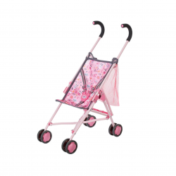 Количка за кукла с чанта в розово