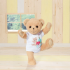 Плюшено мече BABY Born с бяла блузка, кафяво, 33 см