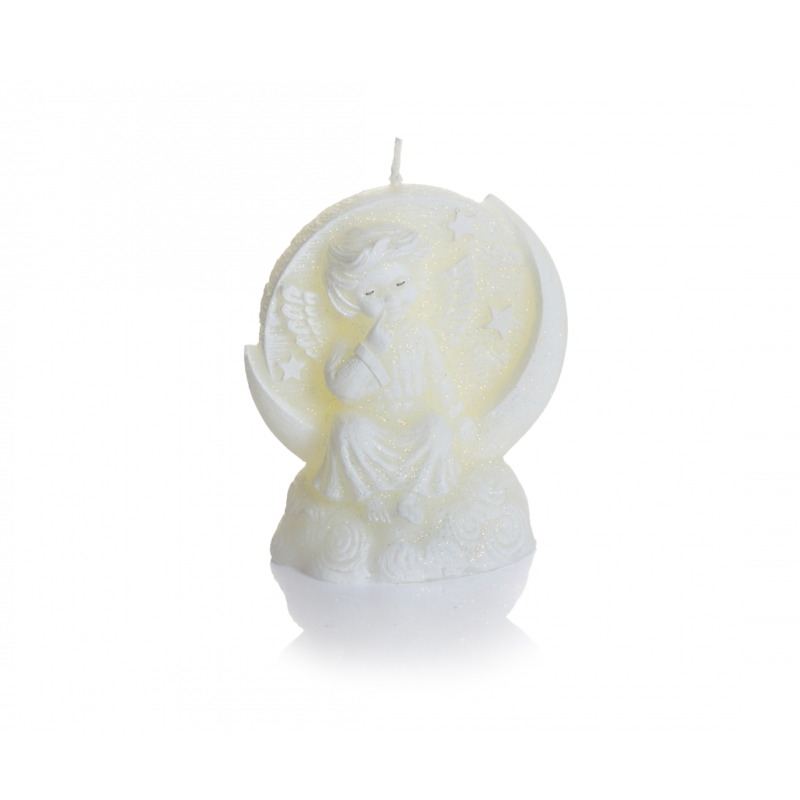 Свещ ангел в кутия, 8 см