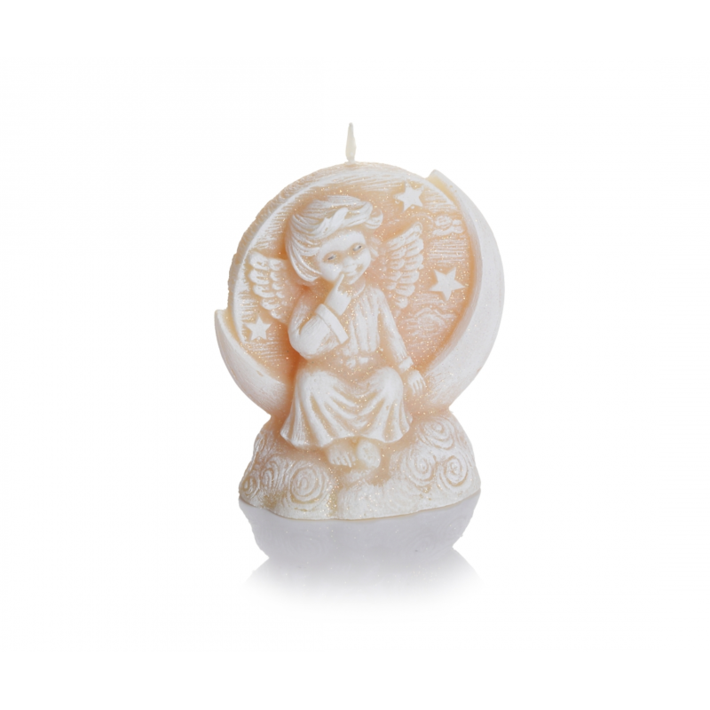 Свещ ангел в кутия, 8 см
