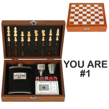 Комплект манерка с шах и аксесоари You are #1