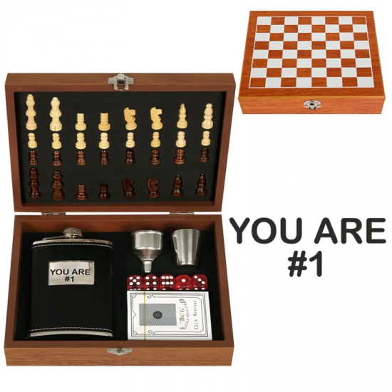 Комплект манерка с шах и аксесоари You are #1 Комплект манерка с шах и аксесоари You are #1