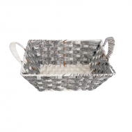 Великденски панер с дръжки в сиво, правоъгълен