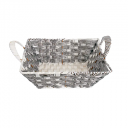 Великденски панер с дръжки в сиво, правоъгълен