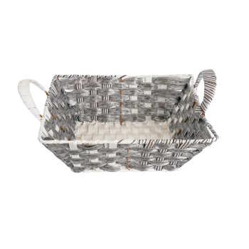 Великденски панер с дръжки в сиво, правоъгълен