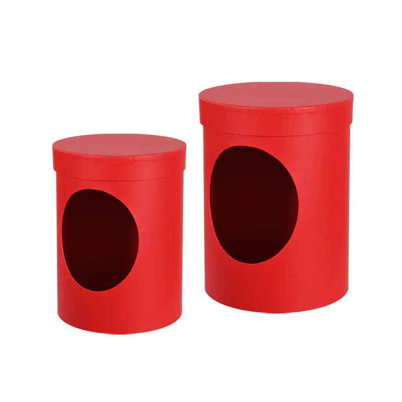 Подаръчни кутии с отвор 2 в 1 в червено