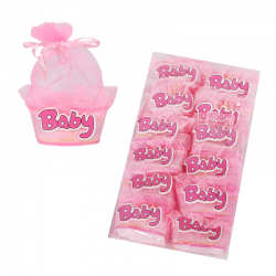 Розова торбичка от органза Baby Розова торбичка от органза Baby