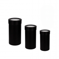 Подаръчна кутия Цилиндър 3 в 1 в черно