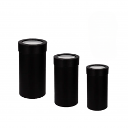 Подаръчна кутия Цилиндър 3 в 1 в черно