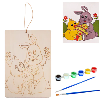 Комплект за творчество - Великденско пано със заек и пате