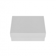 Подаръчна кутия с капак в цвят сребро