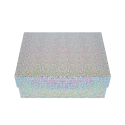 Подаръчна кутия Холограмно сребро с капак