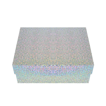 Подаръчна кутия Холограмно сребро с капак