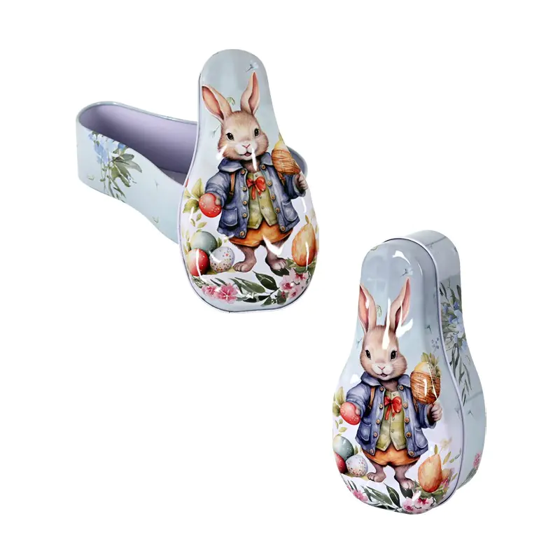 Метална кутийка със зайче