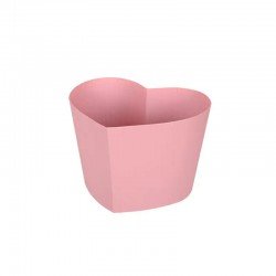 Подаръчна кутия - кашпа Сърце в розово