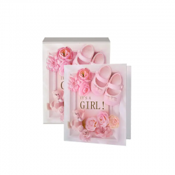 Фотоалбум в кутия It's Girl с розови обувчици