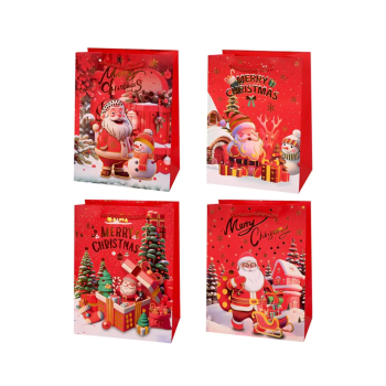 Подаръчна торбичка Дядо Коледа с елените