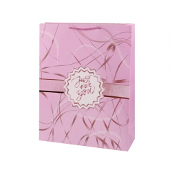 Подаръчна торбичка Just for you в розово
