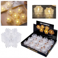 Декоративни LED свещи Снежинка