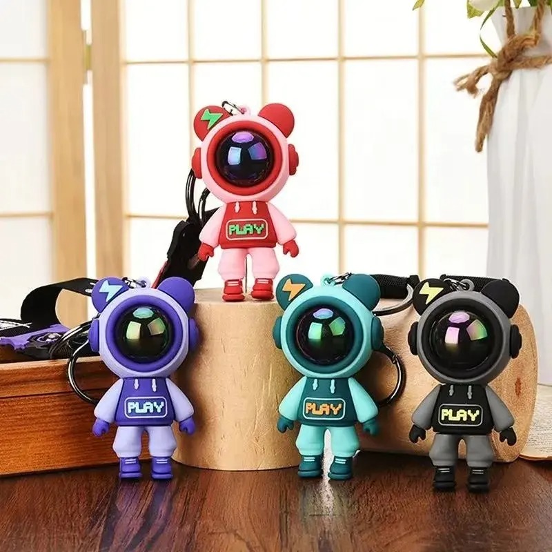 Ключодържател Астронавт, червен, 7 см