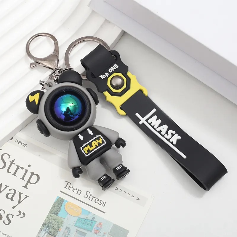 Ключодържател Астронавт, черен, 7 см