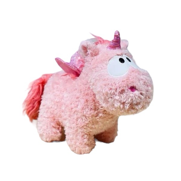 Плюшен еднорог Алис, розов, 25 см