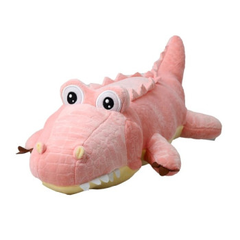 Плюшен крокодил Кика, розов, 45 см