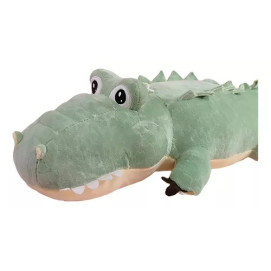 Плюшен крокодил Коки, зелен, 45 см